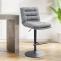 2er Set Barhocker HLO-CP248 Stoff schwarz ~ grau