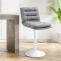 2er Set Barhocker HLO-CP248 Stoff wei ~ grau