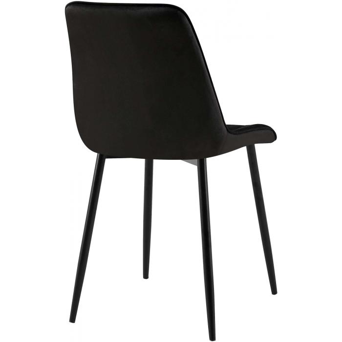 Esszimmerstuhl HLO-CP118 Samt ~ schwarz