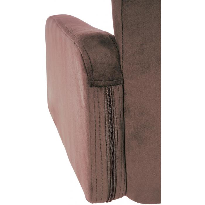 Barhocker HLO-CP326 Samt wei ~ braun