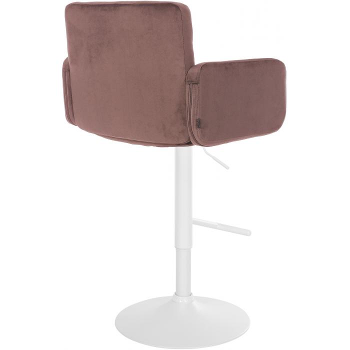 Barhocker HLO-CP326 Samt wei ~ braun