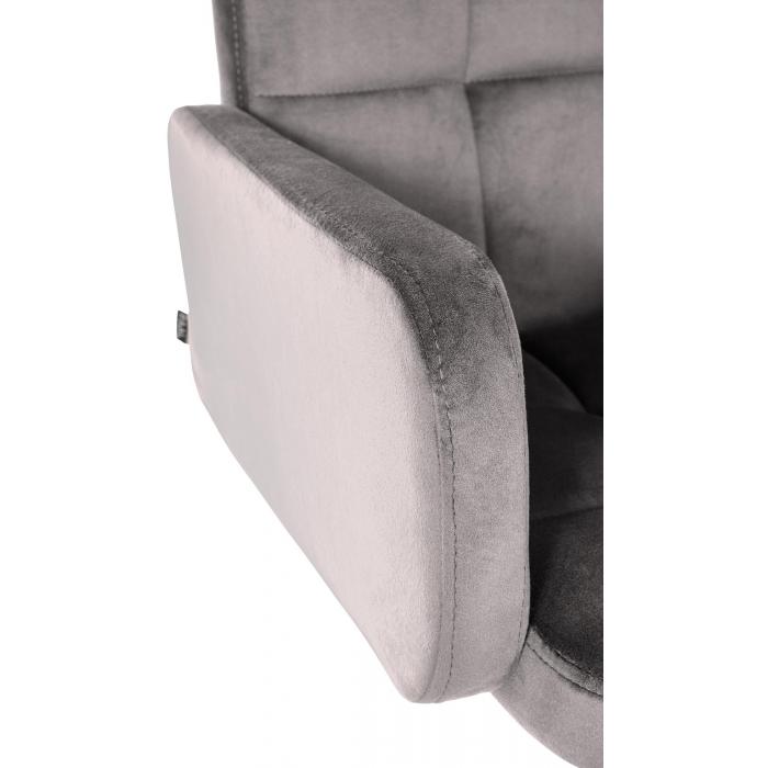 Barhocker HLO-CP326 Samt wei ~ grau