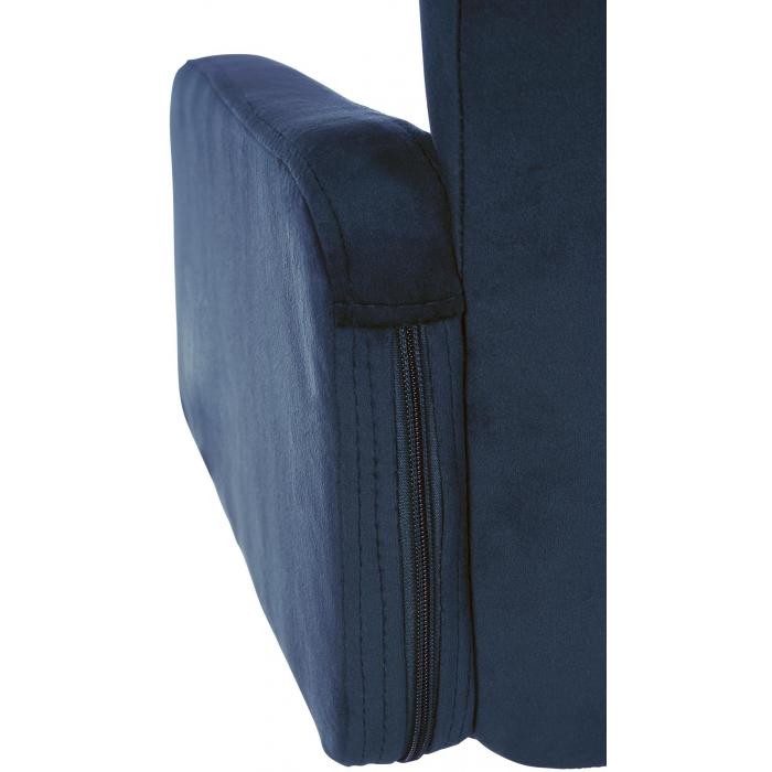 Barhocker HLO-CP326 Samt wei ~ blau
