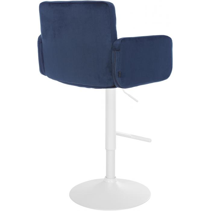 Barhocker HLO-CP326 Samt wei ~ blau