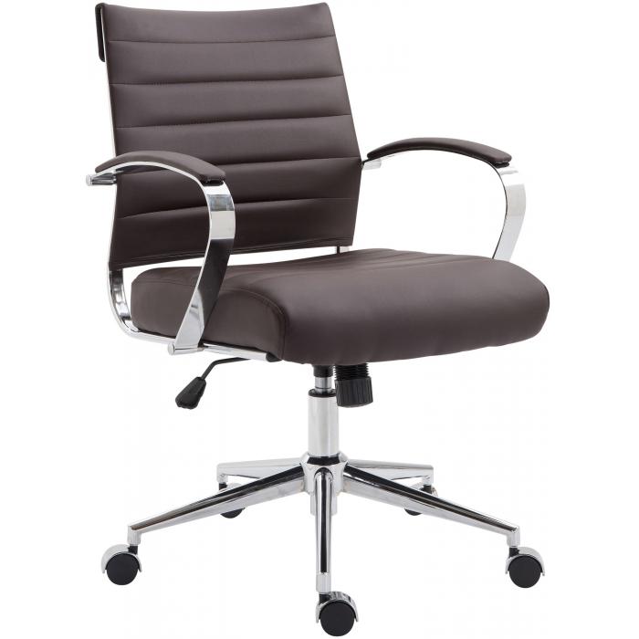 Brostuhl HLO-CP165 Kunstleder ~ braun