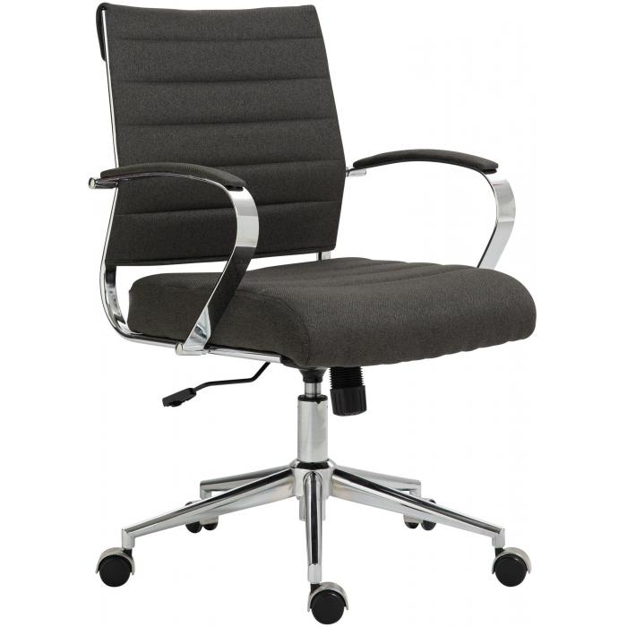Brostuhl HLO-CP166 Stoff ~ dunkelgrau