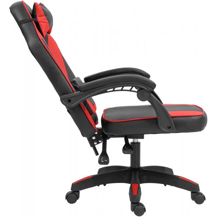 Brostuhl HLO-CP189 Kunstleder ~ schwarz/rot