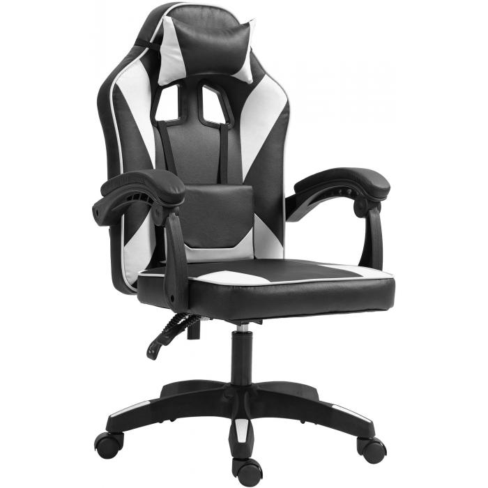 Brostuhl HLO-CP189 Kunstleder ~ schwarz/wei