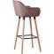 Barhocker HLO-CP19 Samt ~ coffee