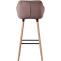 Barhocker HLO-CP19 Samt ~ coffee