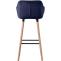 Barhocker HLO-CP19 Samt ~ dunkelblau