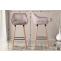 2er Set Barhocker HLO-CP19 Samt ~ hellgrau