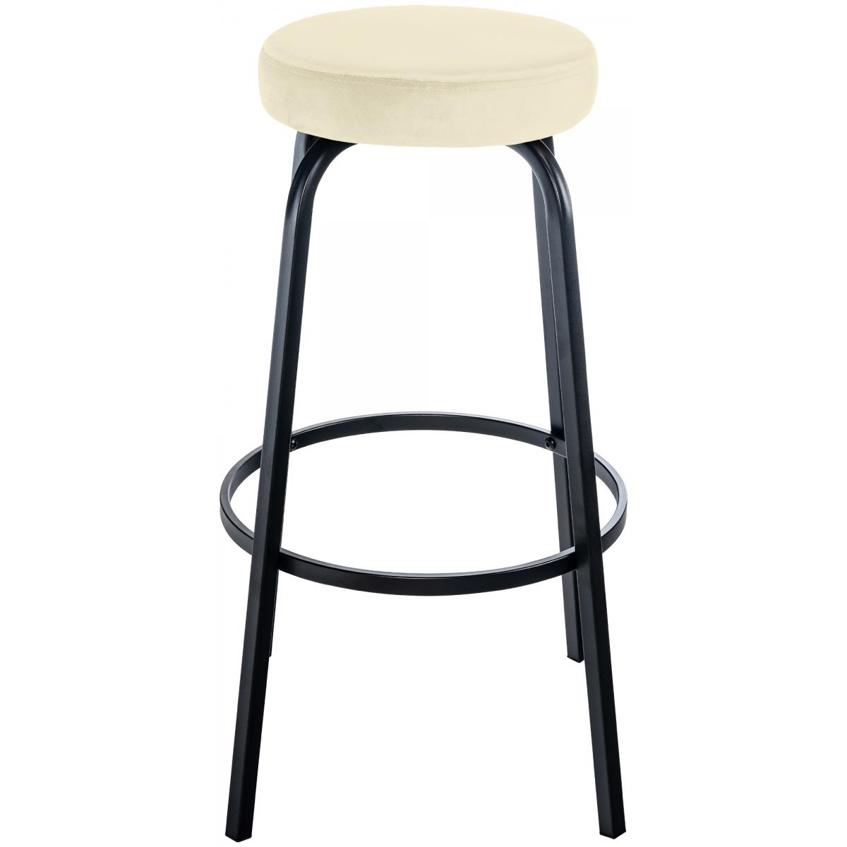 Barhocker HLO-CP324 Samt ~ creme