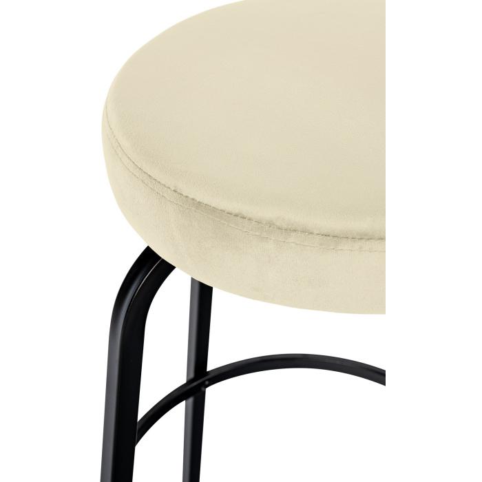 Barhocker HLO-CP324 Samt ~ creme