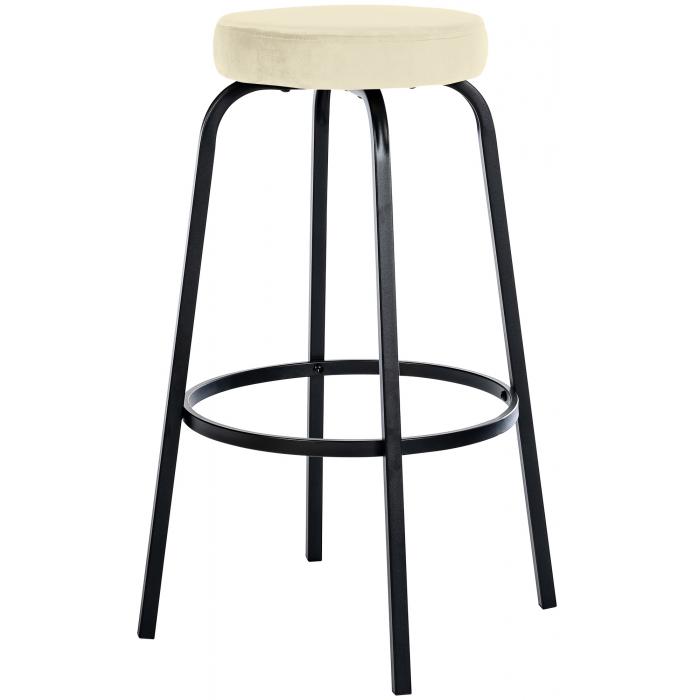 Barhocker HLO-CP324 Samt ~ creme
