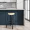 Barhocker HLO-CP324 Samt ~ creme