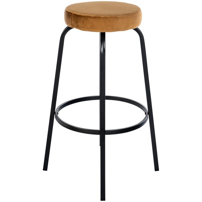 Barhocker HLO-CP324 Samt ~ coffee