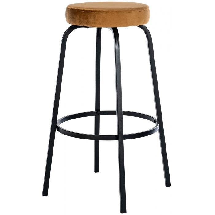 Barhocker HLO-CP324 Samt ~ coffee