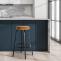 Barhocker HLO-CP324 Samt ~ coffee