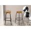Barhocker HLO-CP324 Samt ~ coffee