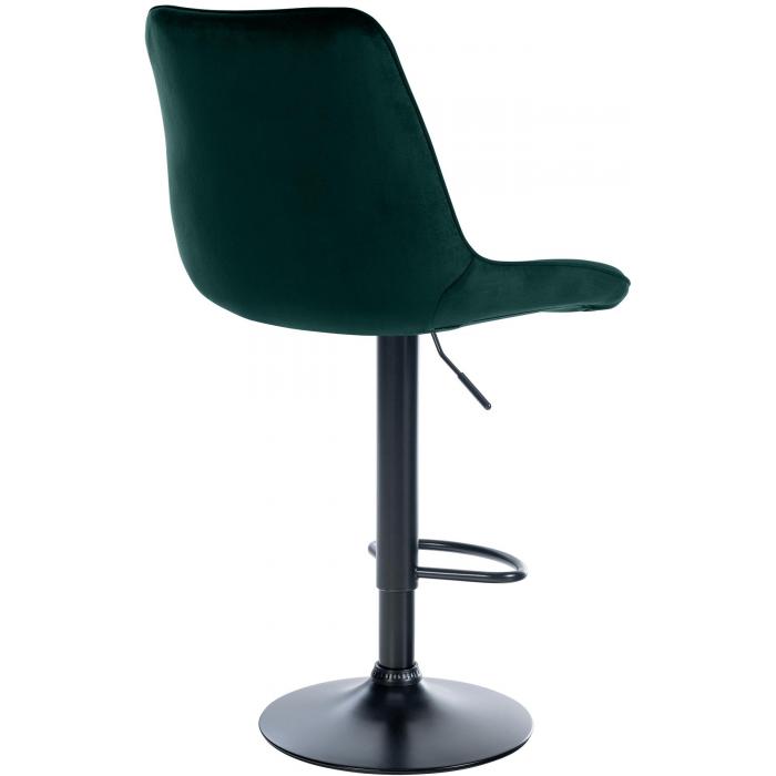 Barhocker HLO-CP296 Samt schwarz ~ grn