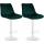 2er Set Barhocker HLO-CP296 Samt wei ~ grn