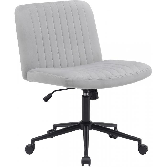 Brostuhl HLO-CP192 Samt ~ hellgrau