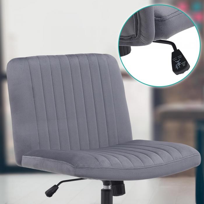 Brostuhl HLO-CP192 Samt ~ dunkelgrau