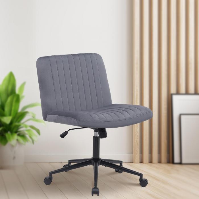 Brostuhl HLO-CP192 Samt ~ dunkelgrau
