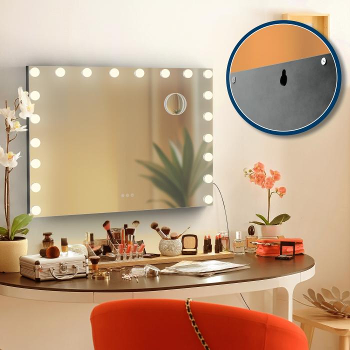 Schminkspiegel HLO-CP123 ohne Bluetooth ~ schwarz