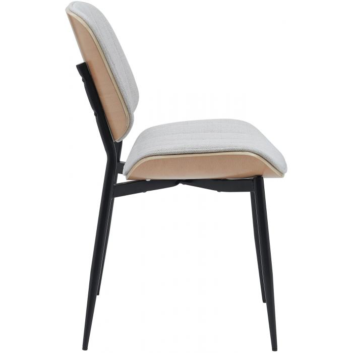 Besucherstuhl HLO-CP119 Stoff ~ natura/creme
