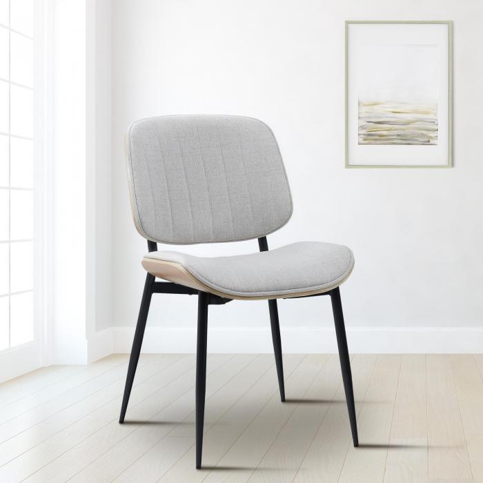 Besucherstuhl HLO-CP119 Stoff ~ natura/creme