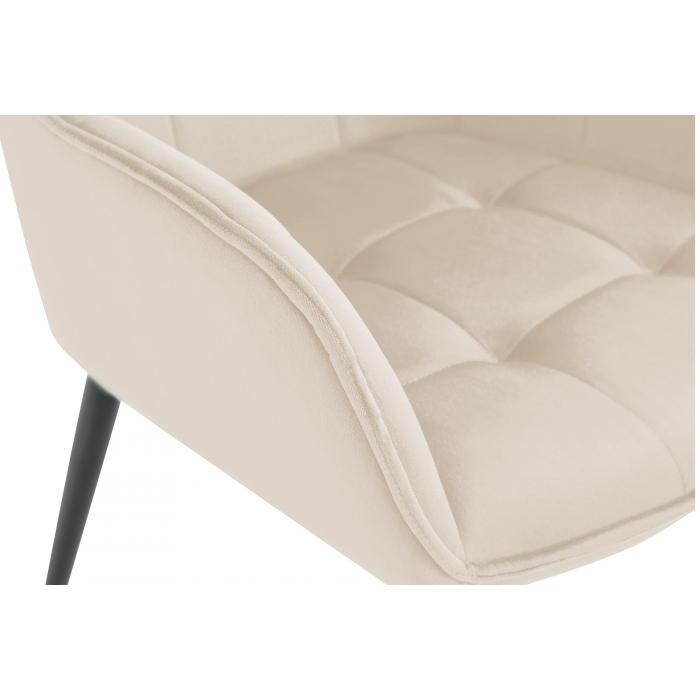 Esszimmerstuhl HLO-CP117 Samt ~ creme