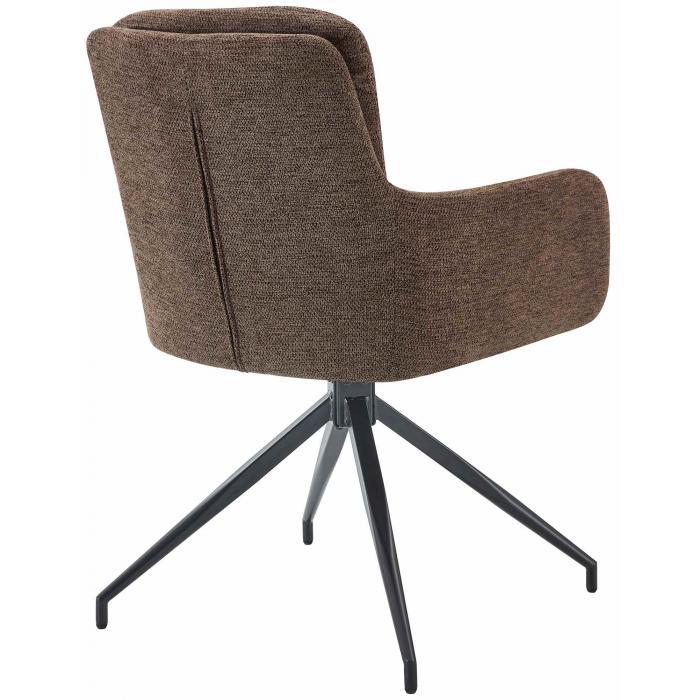 Esszimmerstuhl HLO-CP126 Stoff ~ braun