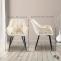 Besucherstuhl HLO-CP14 Samt ~ creme