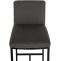 Barhocker HLO-CP142 Stoff B ~ dunkelgrau