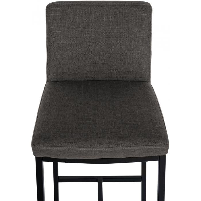 Barhocker HLO-CP142 Stoff B ~ dunkelgrau
