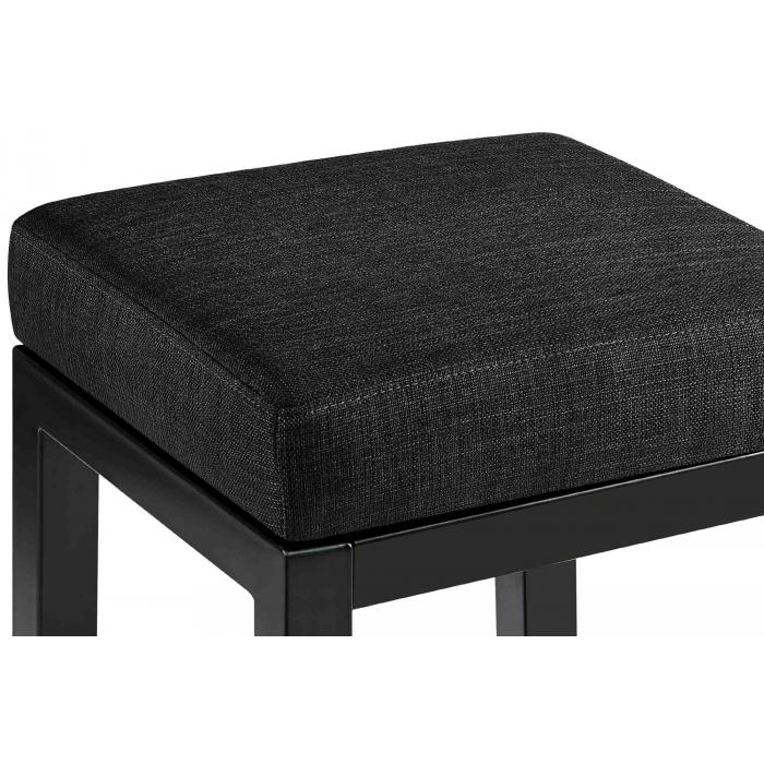 Barhocker HLO-CP212 B85 Stoff ~ dunkelgrau