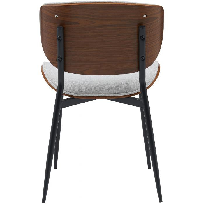 Besucherstuhl HLO-CP118 Stoff ~ walnuss/creme