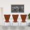 2er Set Besucherstuhl HLO-CP3 ~ braun
