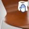 2er Set Besucherstuhl HLO-CP3 ~ braun