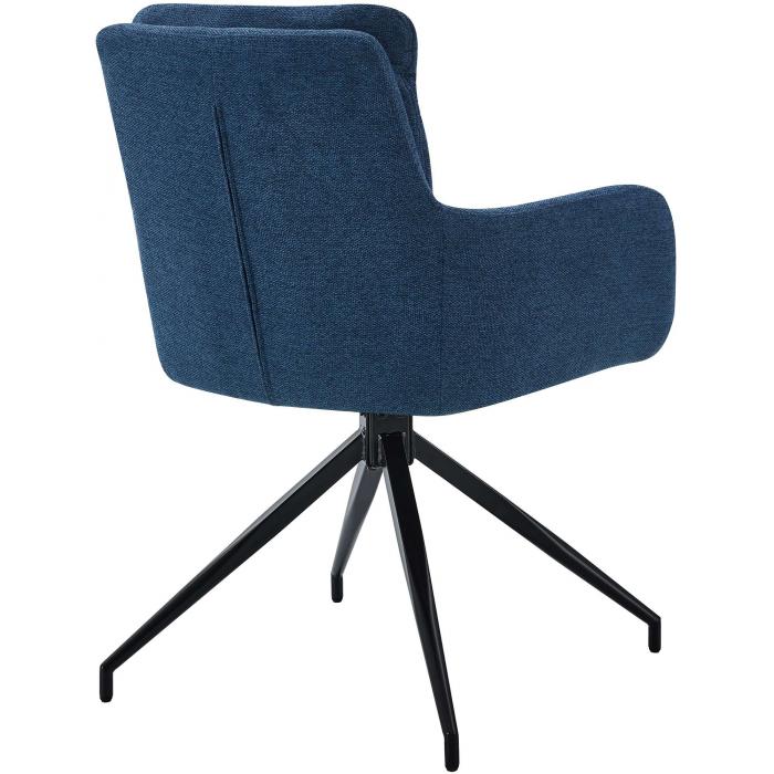 Esszimmerstuhl HLO-CP128 Stoff ~ blau