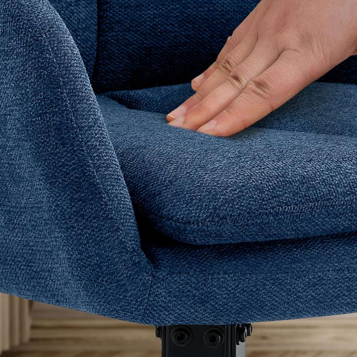 Esszimmerstuhl HLO-CP128 Stoff ~ blau