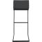 Barhocker HLO-CP331 Kunstleder B ~ dunkelgrau