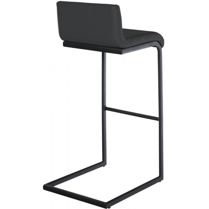 Barhocker HLO-CP331 Kunstleder B ~ dunkelgrau