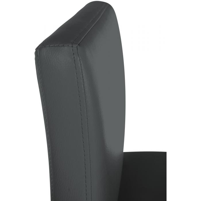 Barhocker HLO-CP331 Kunstleder B ~ dunkelgrau