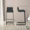 Barhocker HLO-CP331 Kunstleder B ~ dunkelgrau