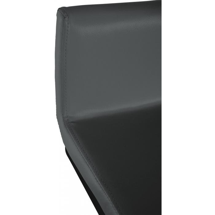 Barhocker HLO-CP331 Kunstleder B ~ dunkelgrau