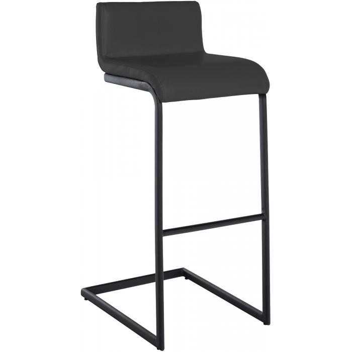 Barhocker HLO-CP331 Kunstleder B ~ dunkelgrau