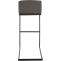 Barhocker HLO-CP186 Stoff B ~ dunkelgrau